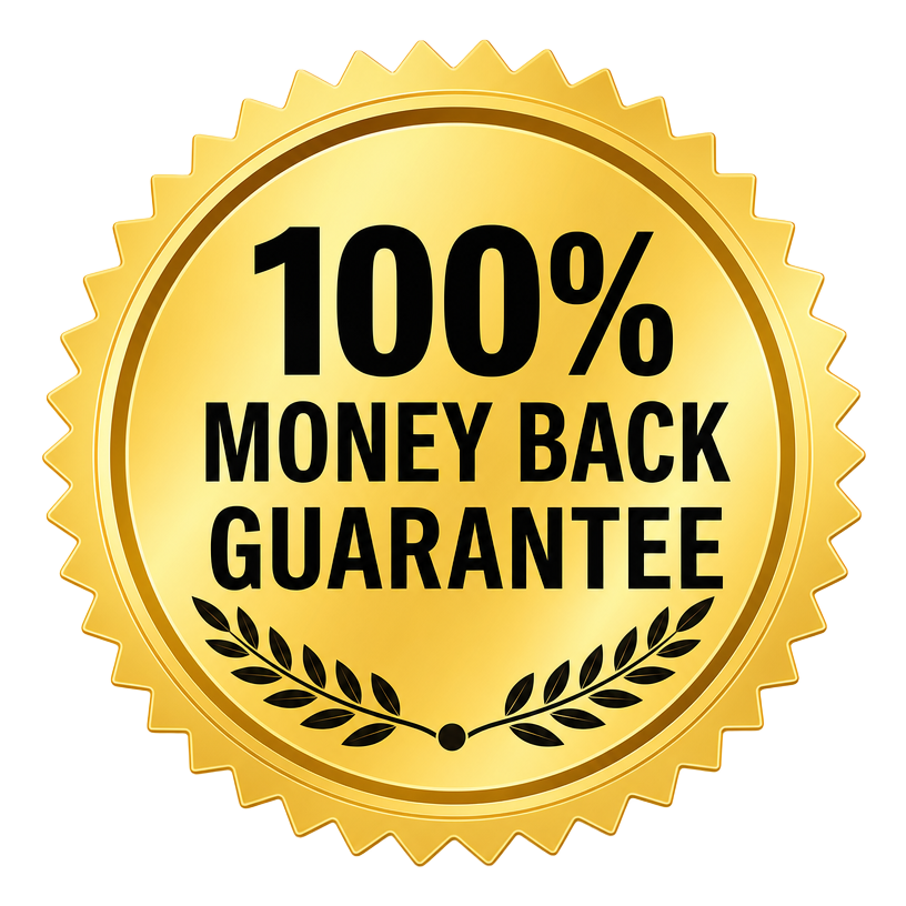 100% Money Back Guarantee
